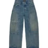 Arbetsjeans med utsvängda ben