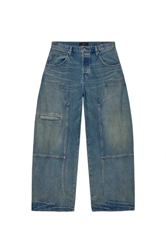 Arbetsjeans med utsvängda ben