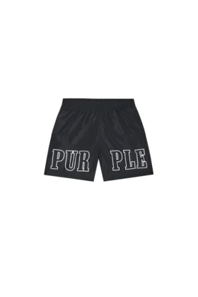 Badshorts med kontur av logotyp