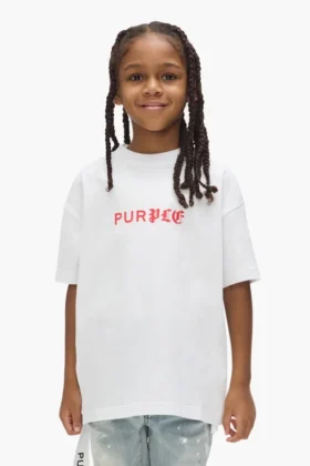 Barn-T-shirt med ”Half & Half”-logotyp
