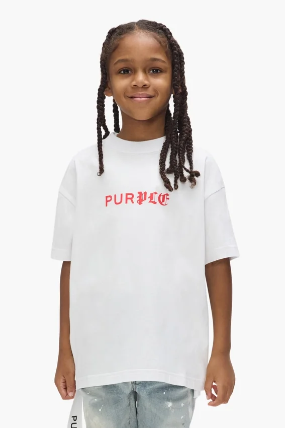 Barn-T-shirt med ”Half & Half”-logotyp