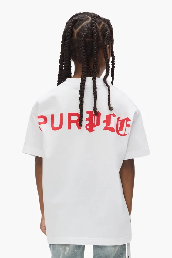 Barn-T-shirt med ”Half & Half”-logotyp