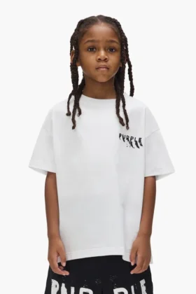 Barn-T-shirt med tryckt logotyp