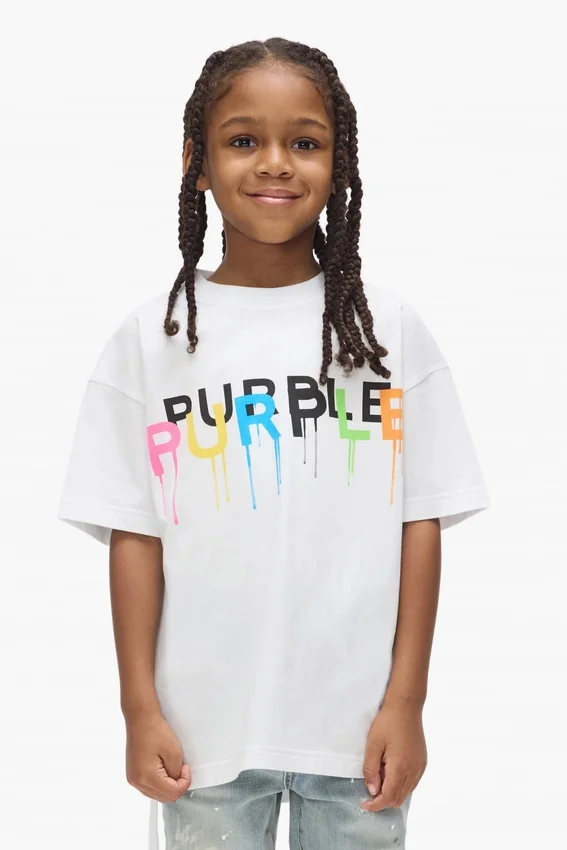 Barn-T-shirt med tryckt logotyp