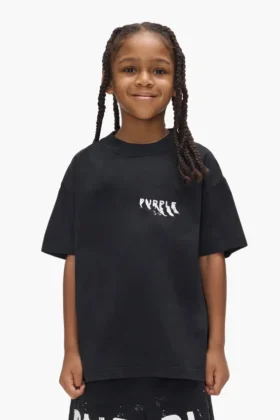 Barn-T-shirt med tryckt logotyp