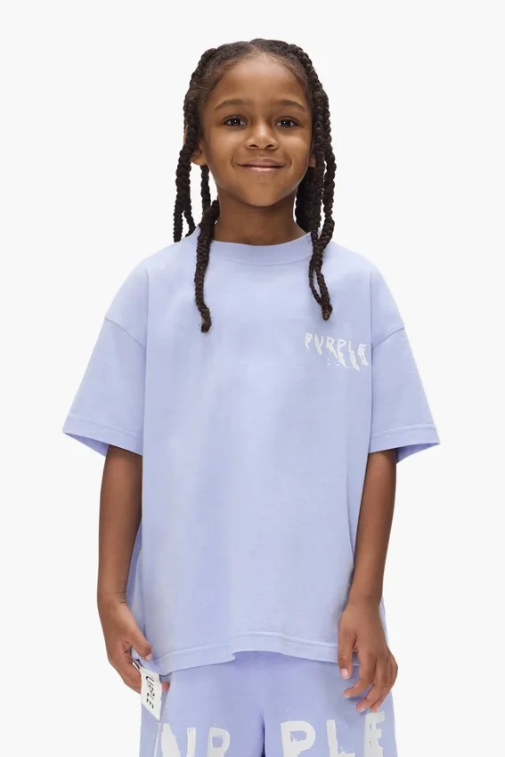 Barn-T-shirt med tryckt logotyp