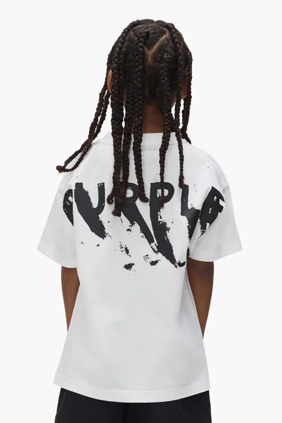 Barn-T-shirt med tryckt logotyp