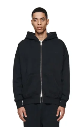 Enkel hoodie med dragkedja