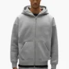 Enkel hoodie med dragkedja