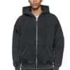 Enkel hoodie med dragkedja