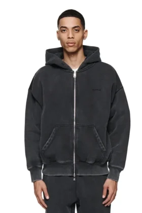 Enkel hoodie med dragkedja