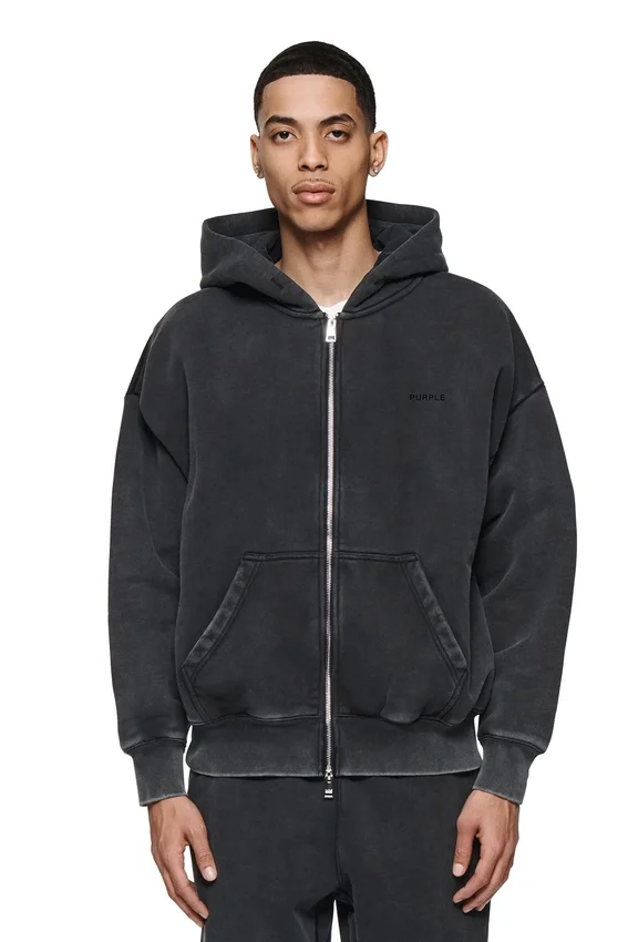 Enkel hoodie med dragkedja