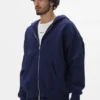 Enkel hoodie med dragkedja