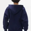 Enkel hoodie med dragkedja