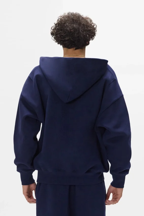 Enkel hoodie med dragkedja