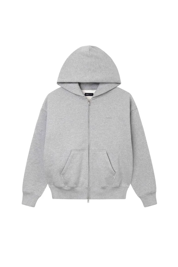 Enkel hoodie med dragkedja