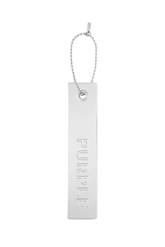 Hängetikett i metall – silver