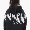 Hoodie för barn med målat logotyp