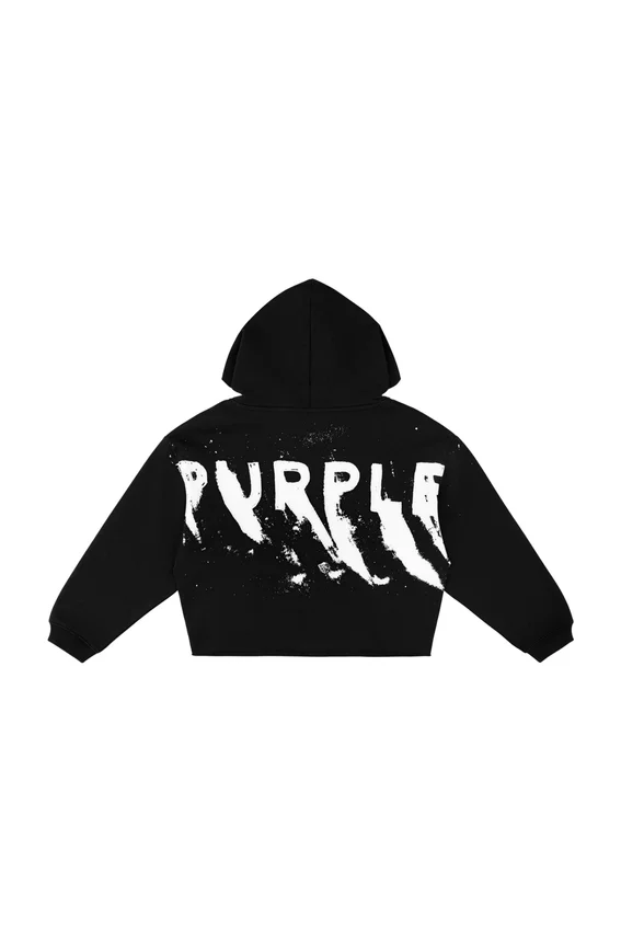 Hoodie för barn med målat logotyp