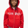 Hoodie med halv- och hel dragkedja för barn