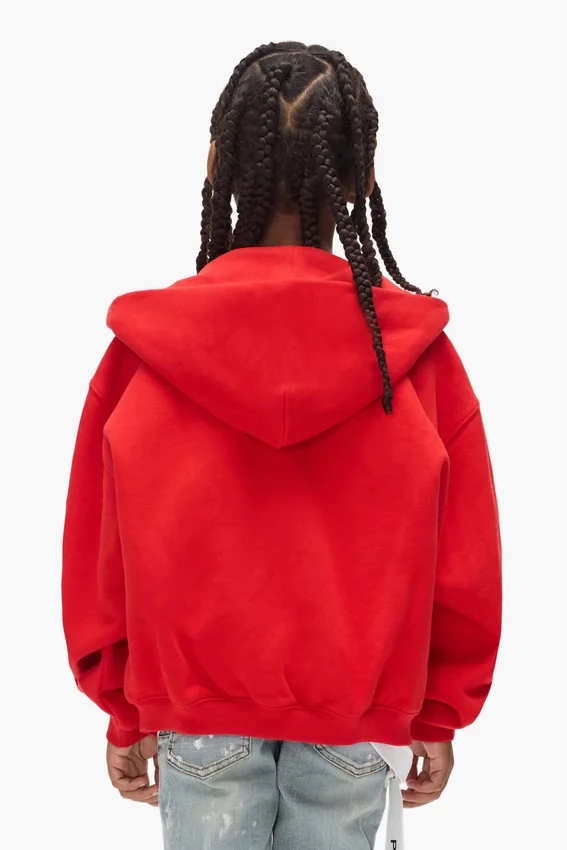 Hoodie med halv- och hel dragkedja för barn