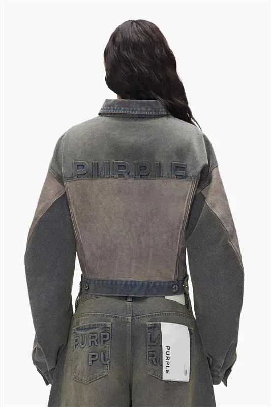 Jackor i blandning av Denim och läder