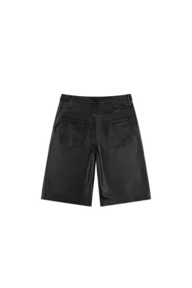 Läder-träningsshorts