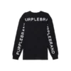 Långärmad T-shirt med upprepat logotypmönster