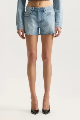 Logo Bling avklippta shorts