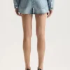 Logo Bling avklippta shorts