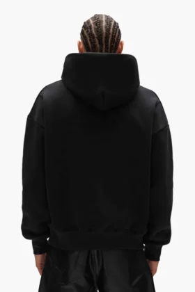 Monogram-pufftröja med huva