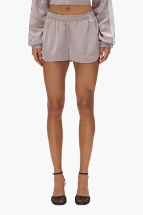 Satin-träningsshorts