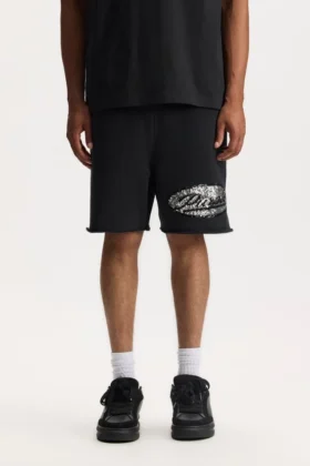 Sequin Script Shorts