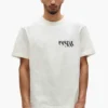 T-shirt med målat logotyptryck