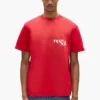 T-shirt med målat logotyptryck