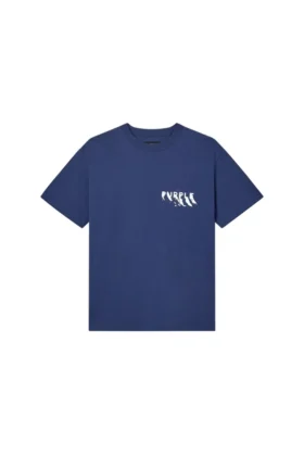 T-shirt med målat logotyptryck