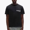 T-shirt med målat logotyptryck