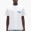 T-shirt med målat logotyptryck