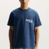 T-shirt med målat logotyptryck