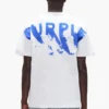 T-shirt med målat logotyptryck