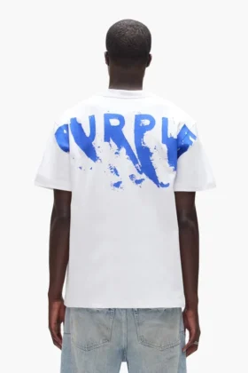 T-shirt med målat logotyptryck