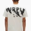 T-shirt med målat logotyptryck