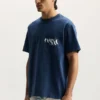 T-shirt med målat logotyptryck