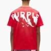 T-shirt med målat logotyptryck