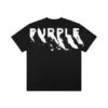 T-shirt med målat logotyptryck