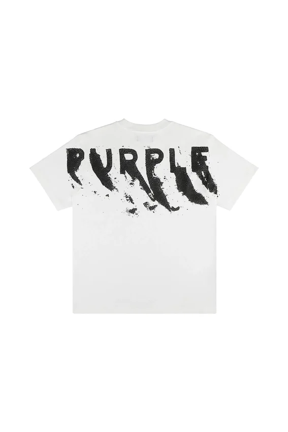 T-shirt med målat logotyptryck