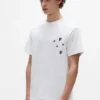 T-shirt med monogram i pärlor