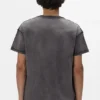 T-shirt med stenciltryckt logotyp
