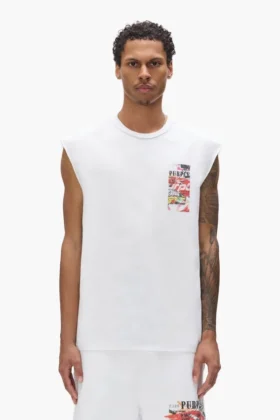 Tanktop med klistermärken