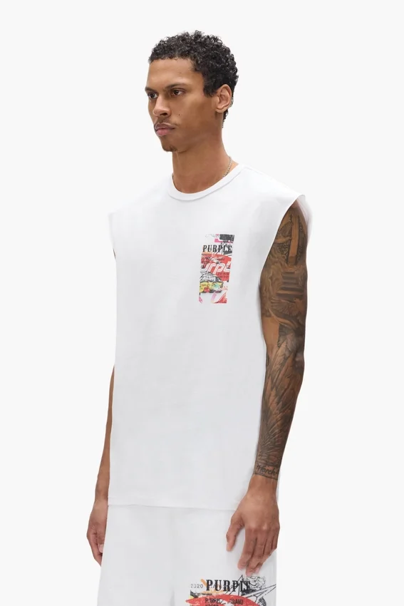 Tanktop med klistermärken